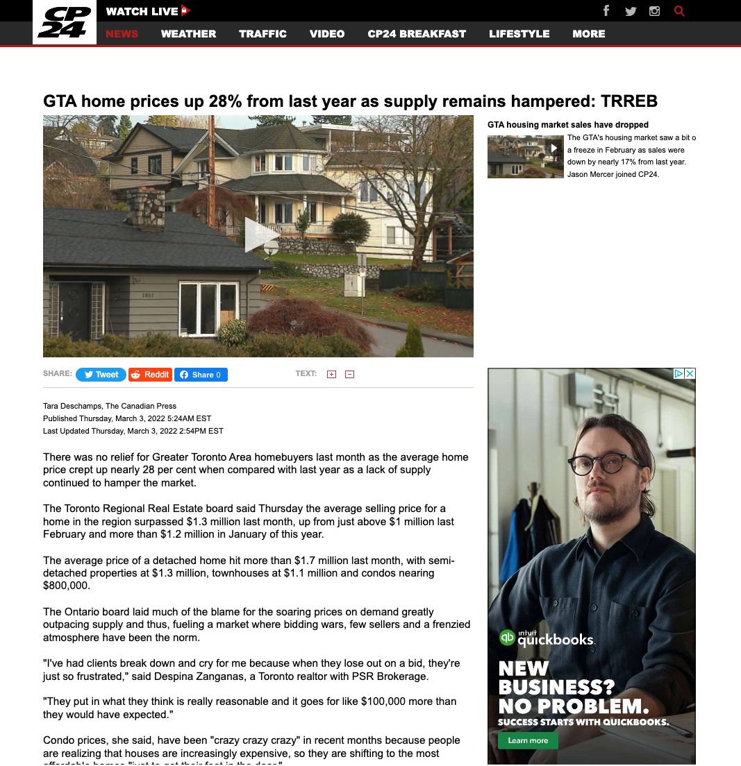 CP24 Article